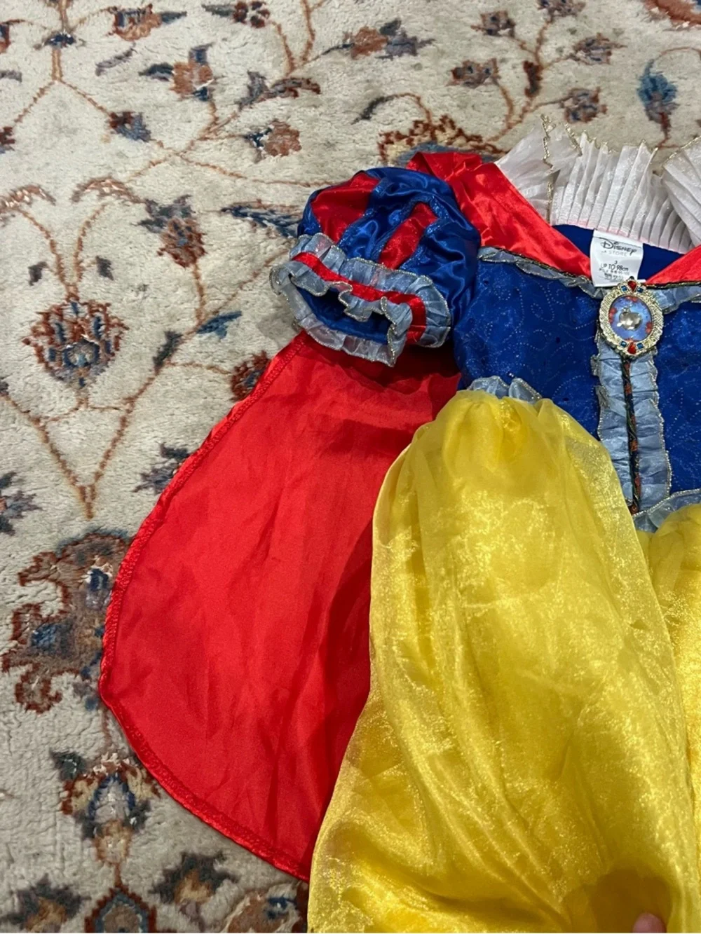 Disney Snow White Inspired Girls' Yellow, Blue & Red Costume Dress - Picture 3 of 4